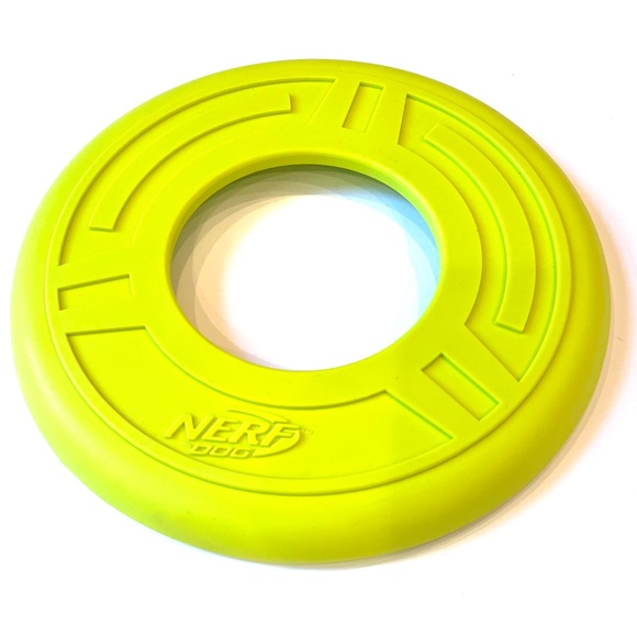 Set of 2 Green Nerf Dog Frisbee & Bionic Dog Flexible Frisbee Flying Disc EUC - Picture 4 of 7